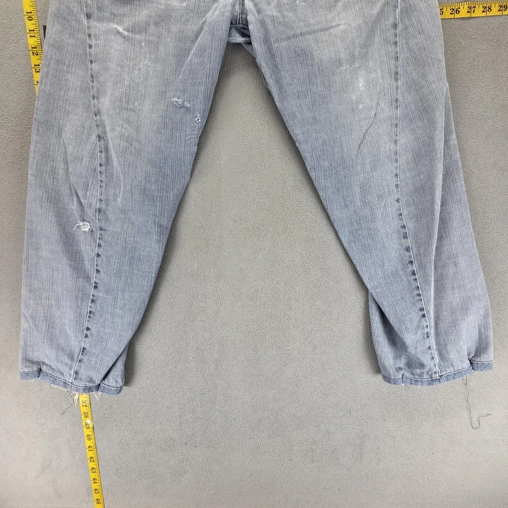VTG Levis Engineered Jeans‎ Blue Twisted Buckle Back One Altered Hem Fits 30x28